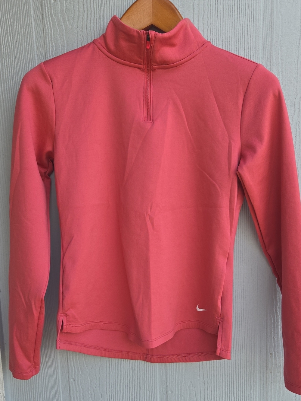 Nike Therma-Fit Women's Pink Quarter-Zip Athletic Pullover (Size XS)